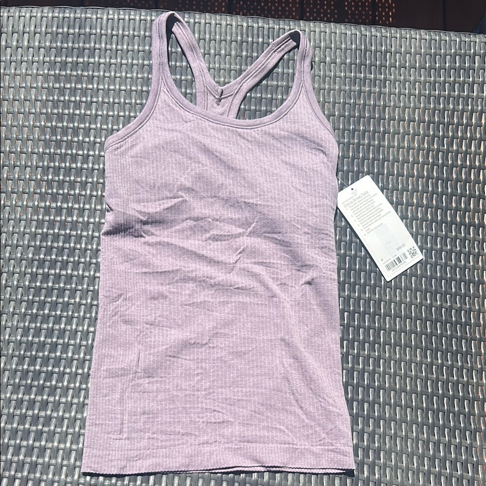 Lululemon Athletica Pink Fitted Ribbed Tank Top